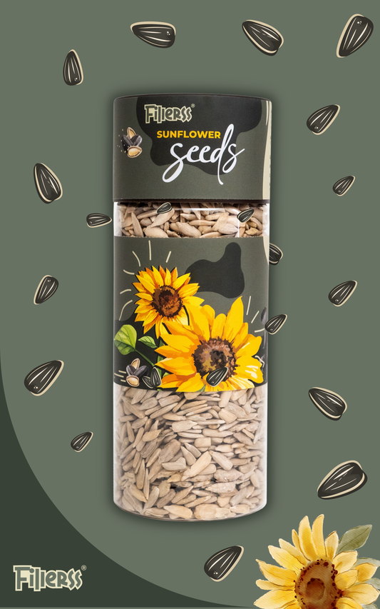 Fillerss Salted Sunflower Seeds – Oil-Free, Dry Roasted, Healthy Crunchy Snack
