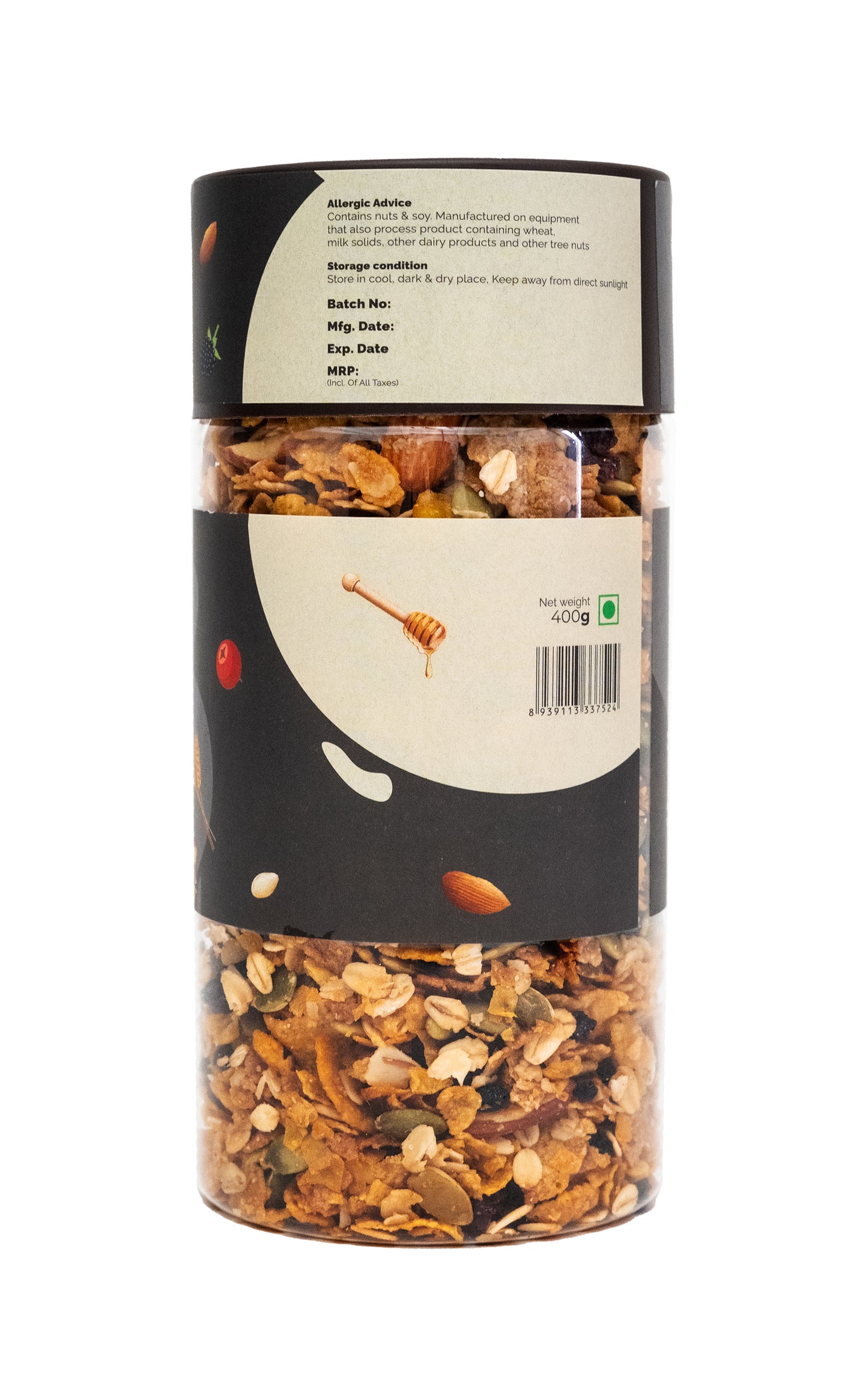 Fillerss Almond Berry Granola 400Gm